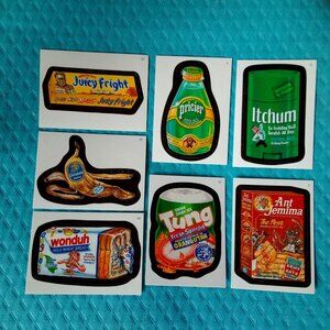 Wacky Pack Stickers/7pc
